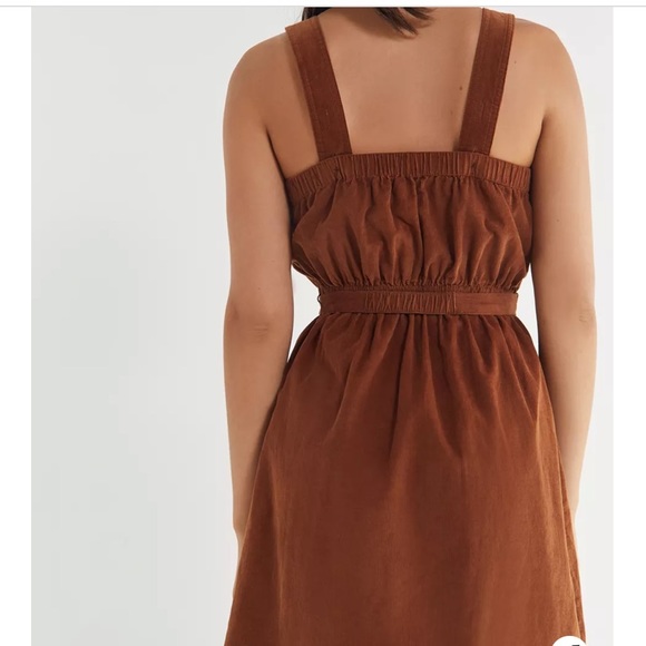 Brown Suede Button-Down Dress - Picture 8 of 8